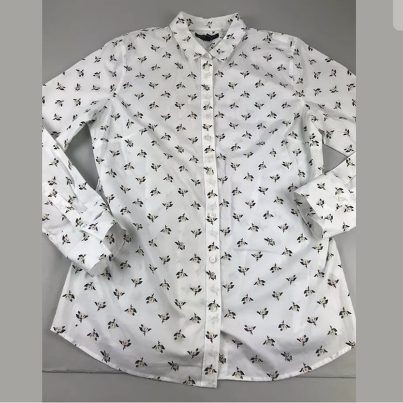 Banana Republic Floral Riley Button Shirt SZ 14 - Picture 1 of 7